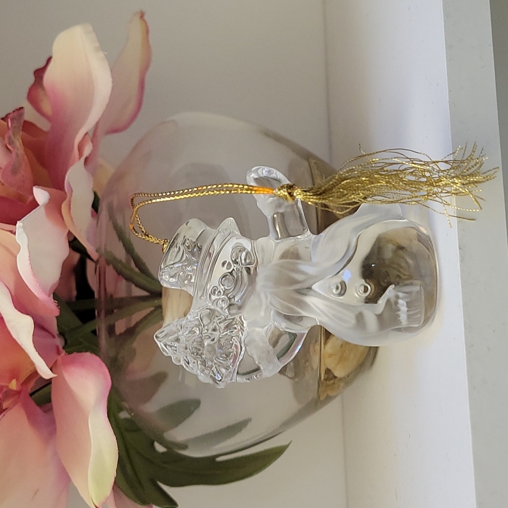 Lenox crystal snowman ornament